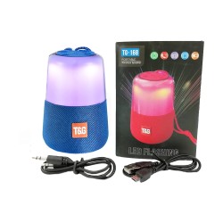 COLUNA DE SOM PORTÁTIL TG-168 AUX/USB/CARTÃO DE MEMÓRIA AZUL COLUNA DE SOM PORTÁTIL TG-168 AUX/USB/CARTÃO DE MEMÓRIA AZUL